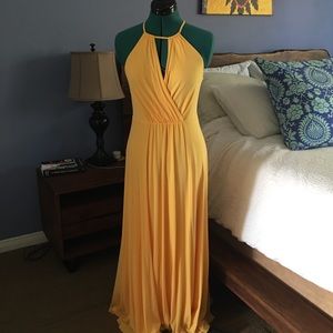 Yellow maxi dress can be dressed up or down